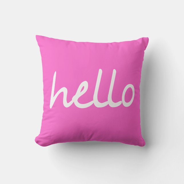 Coussin Bonjour ! (Recto)