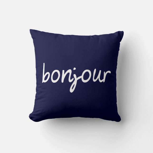 Coussin Bonjour ! (Recto)
