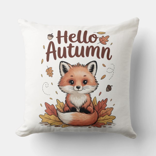 Coussin Bonjour Automne (Recto)