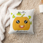 Coussin Bonjour Automne - Citrouille mignon (Couverture)