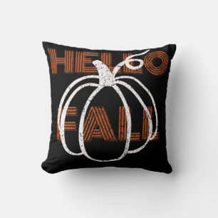 Coussin Bonjour Automne Mignonne Nature Automne Citrouille