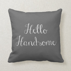 Coussin Bonjour beau (les filets de charbon de bois W