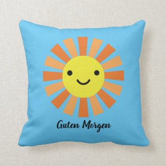 Coussin Bonjour Bonne nuit en allemand
