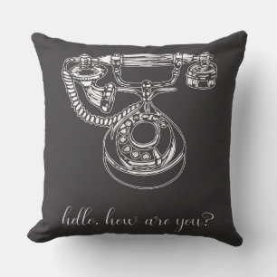 Coussin Bonjour, comment vas-tu ?