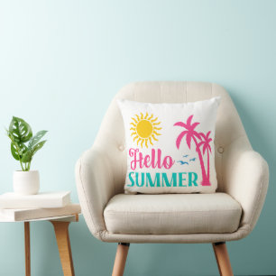 Coussin Bonjour été