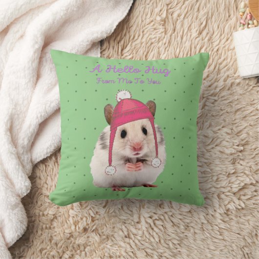 Coussin Bonjour Hug Hamster (Couverture)