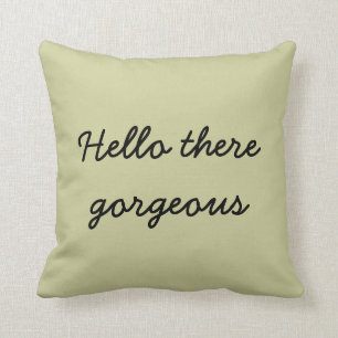Coussin Bonjour là carreau magnifique