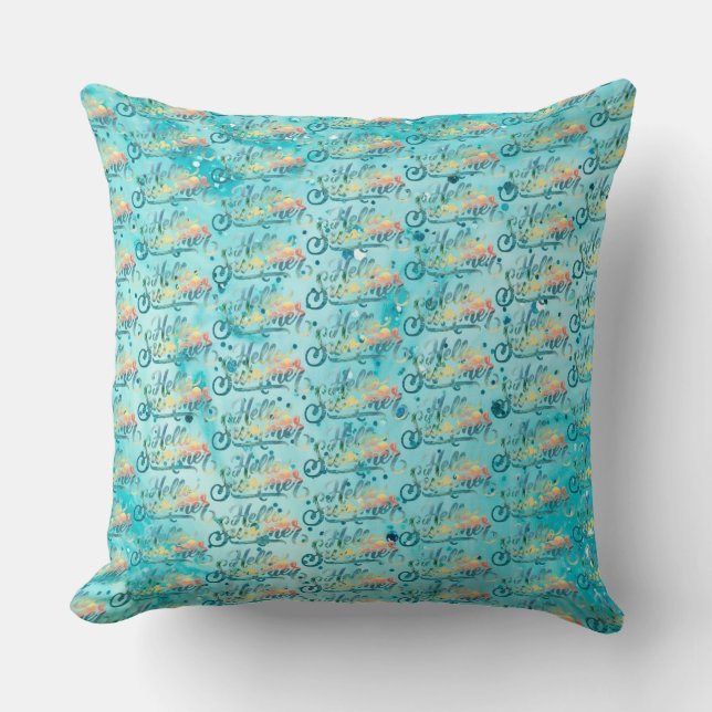 Coussin Bonjour l'été (Recto)