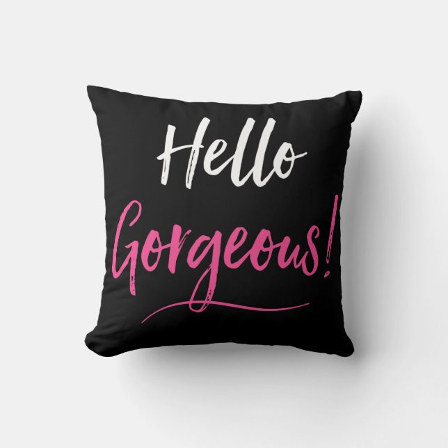 Coussin Bonjour Magnifique ! (Recto)