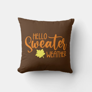 Coussin Bonjour Météo Pull