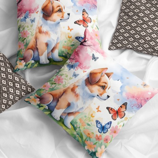 Coussin Bonjour printemps