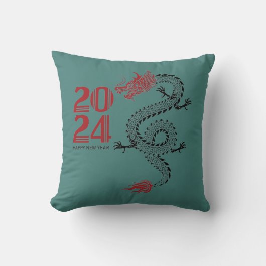 Coussin Bonne année 2024 (Recto)