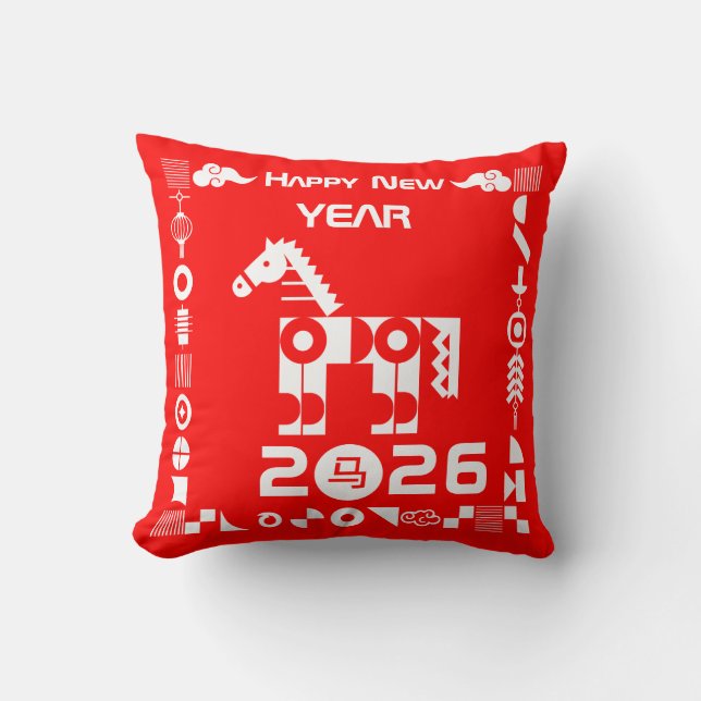 Coussin Bonne année 2026 (Recto)