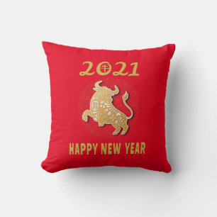 Coussin Bonne année chinoise 2021