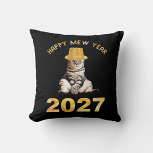 Coussin Bonne année Miaou 2027