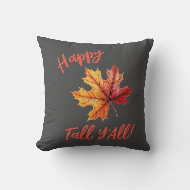 Coussin Bonne Chute Y'All ! (Recto)
