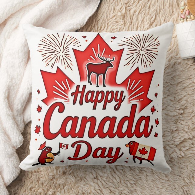 Coussin Bonne fête du Canada ! (Couverture)
