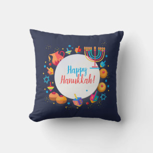 Coussin Bonne fête Hanoukka belle décoration