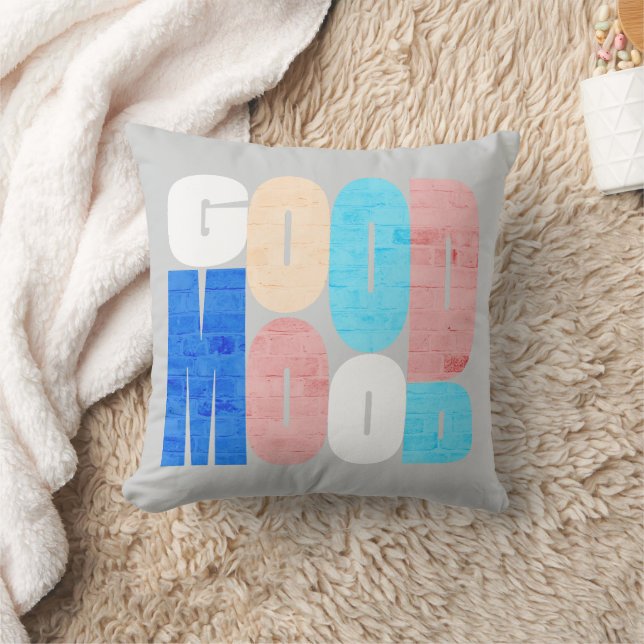 Coussin "Bonne Humeur" Vibrations Positives (Couverture)