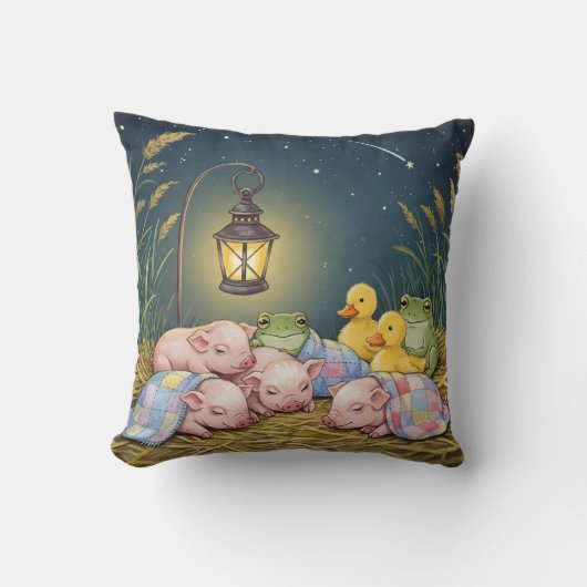 Coussin Bonne Nuit !, Colliers, Porcelets, Froglets (Recto)