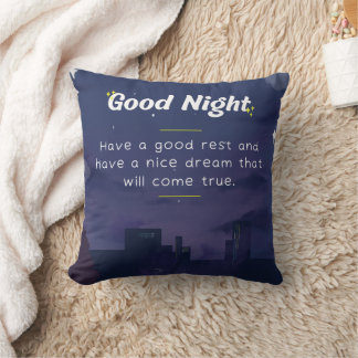 Coussin Bonne nuit Dreams Cosy Relaxant Citation Cushion
