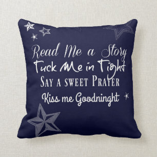 Coussin bonne nuit souhaits