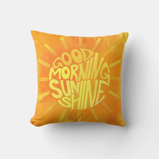 Coussin Bonne nuit, Sunshine ! (Recto)
