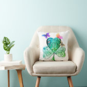 Coussin "Bonne Saint Patrick" Shamrock Recoleta (Chaise)