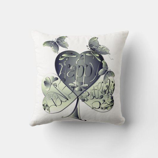 Coussin "Bonne Saint Patrick" Shamrock Recoleta (Verso)