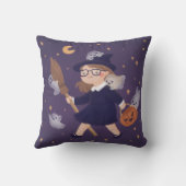 Coussin Bonne Sorcière Halloween & Fantômes (Verso)
