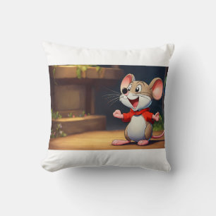 Coussin Bonne Souris Cartoon En Plein Milieu