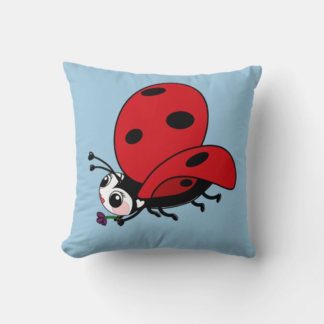 Coussin Bonne Wings Ladybug (Recto)