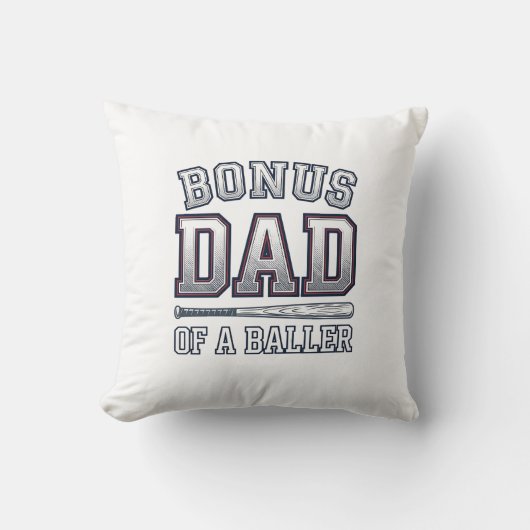 Coussin Bonus Dad of a Baller Vintage Sports Shirt Design_ (Recto)