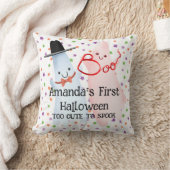 Coussin BOO Drôle mignon petit fantôme Halloween Baby Nurs (Couverture)