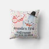 Coussin BOO Drôle mignon petit fantôme Halloween Baby Nurs (Verso)