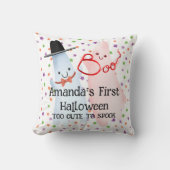 Coussin BOO Drôle mignon petit fantôme Halloween Baby Nurs (Recto)