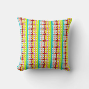 Coussin Boo Hoo design couleurs flash texte blanc polaire
