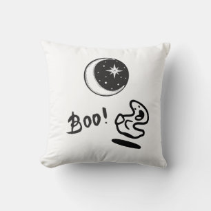 Coussin Boo lunaire fantôme