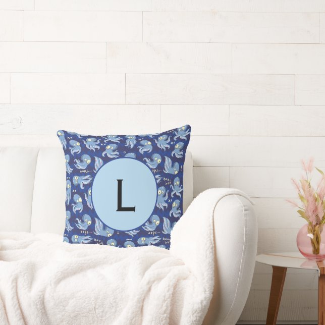 Coussin Boo Octopus Blue Kids Vêtements & Décor Jeter Pill (Canapé)
