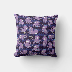 Coussin Boo Octopus mignon Violet Enfants Vêtements & Déco