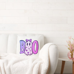 Coussin Boo Purple Shades et Ghost White Halloween