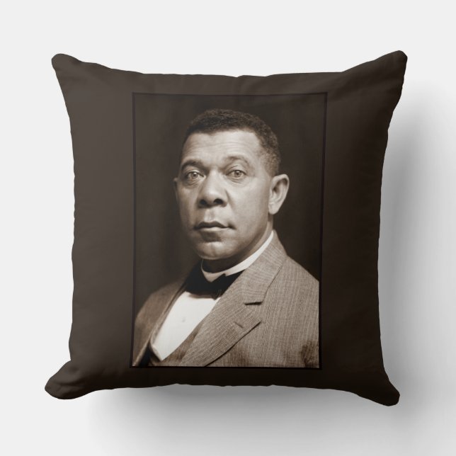 Coussin Booker Washington : African American Educator (Recto)