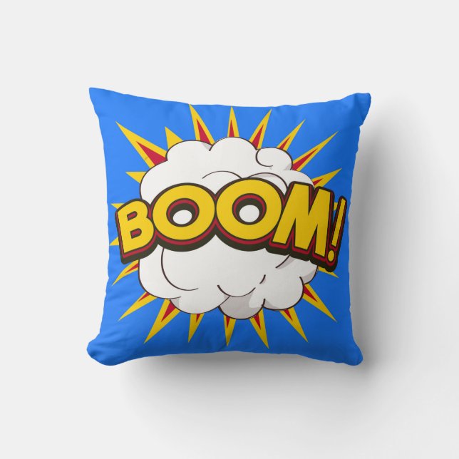 Coussin Boom ! Explosion de dessin (Recto)