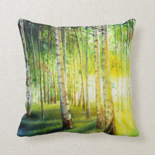 Coussin Bord blanc avec le soleil en streaming