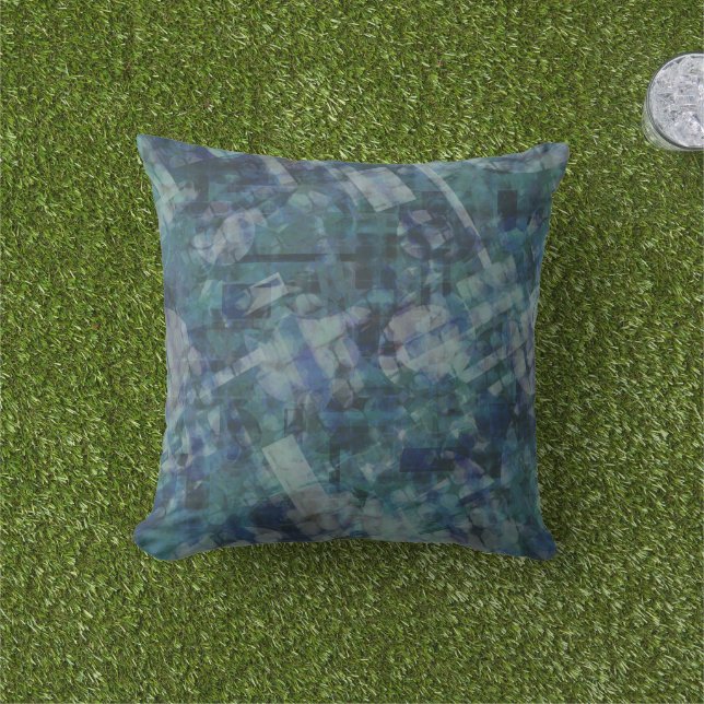 Coussin bord de la piscine en été (Herbe)