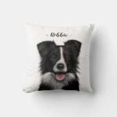 Coussin Bordure Collie - Chien de mouton  (Recto)