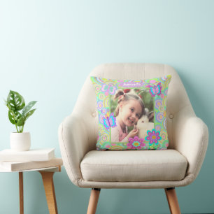 Coussin Bordure de photo personnalisée jolie ceinture