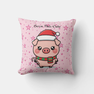 Coussin Born This Cute | Adorable Mini Pig Decorative Pill