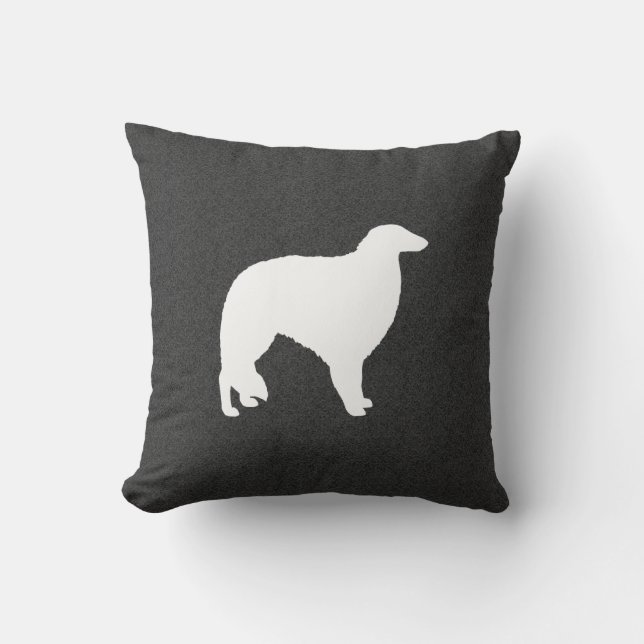 Coussin Borzoi Silhouette (Recto)