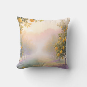 Coussin Bosquet de Citrons Aquarelle